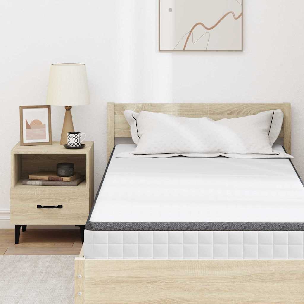 Madrac Bijela i siva 90 x 200 cm Bonell opruga