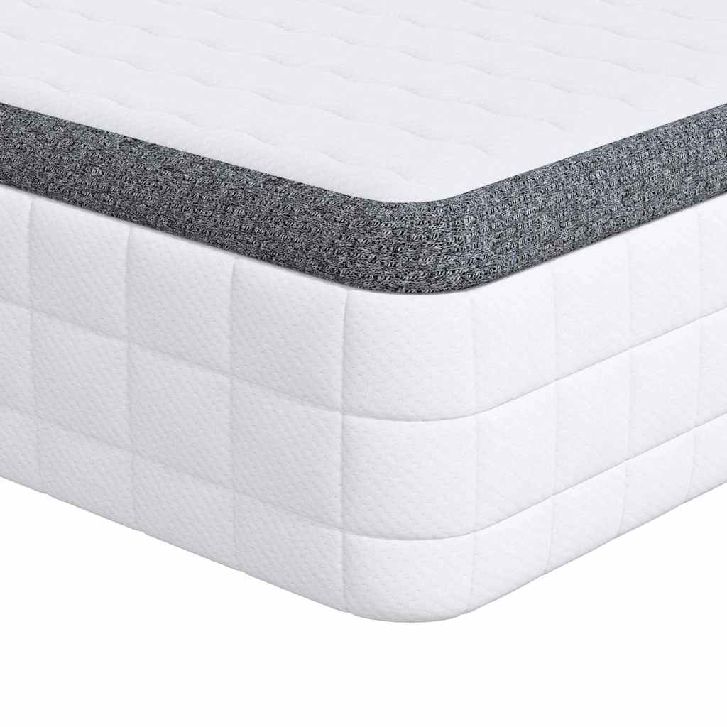 Madrac Bijela i siva 90 x 200 cm Bonell opruga