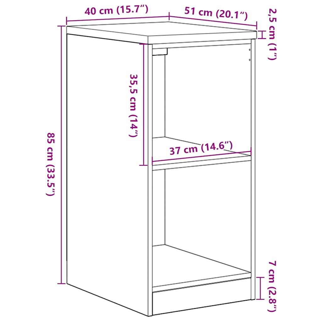 Garažni ormar za odlaganje crni 40x51x85 cm masivne borovine