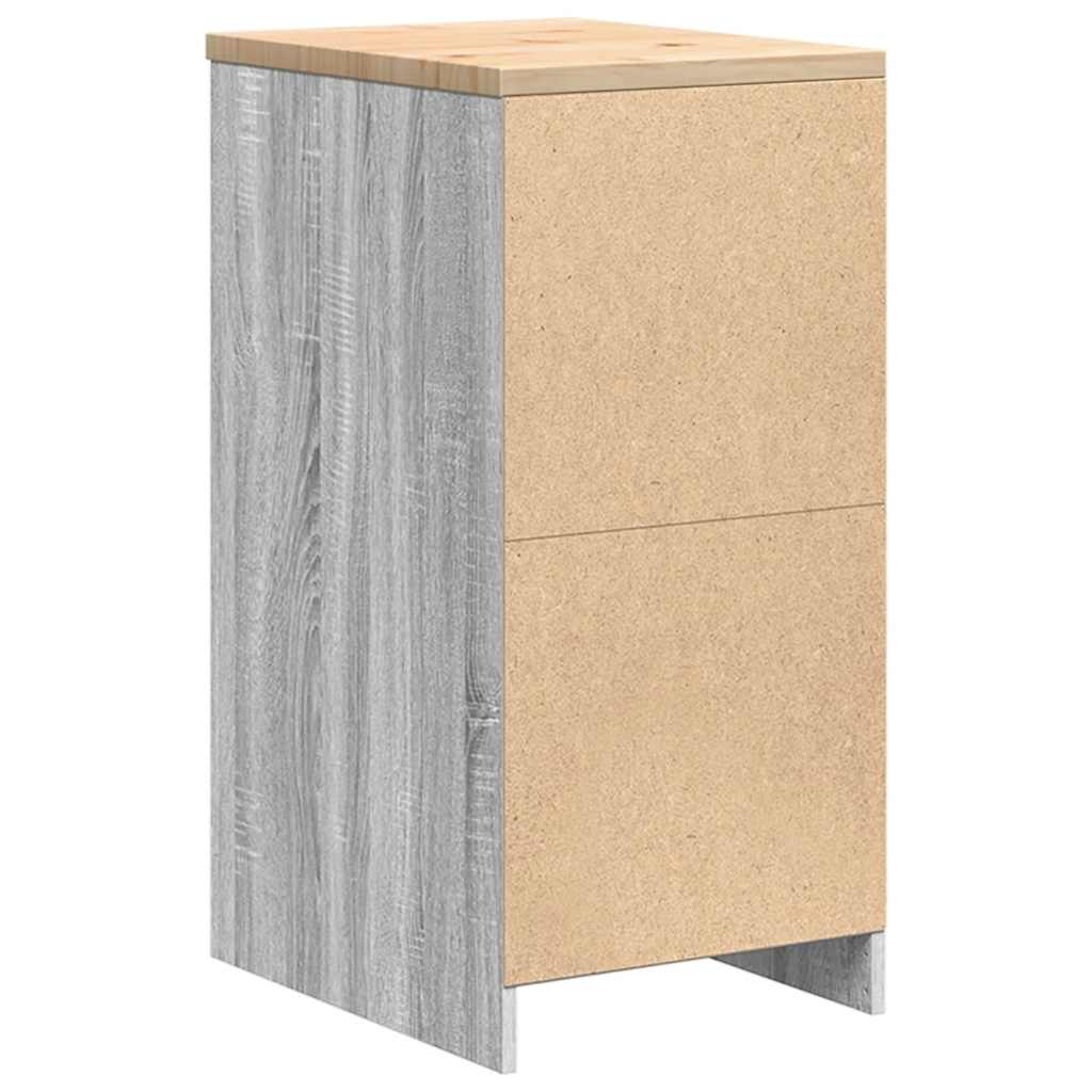 Garažni ormar za odlaganje 40x51x85 cm masivne borovine