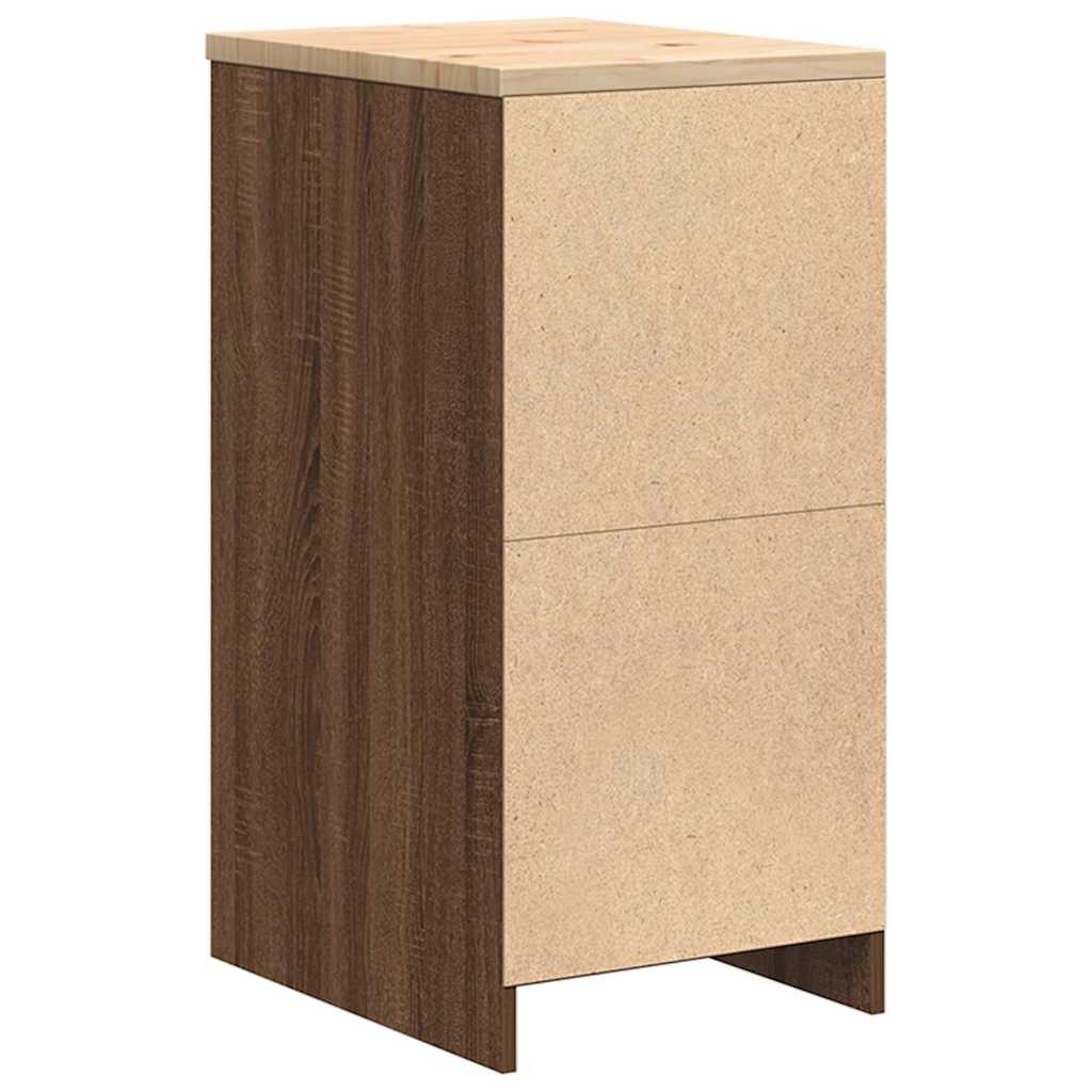 Garažni ormar za odlaganje 40x51x85 cm masivne borovine