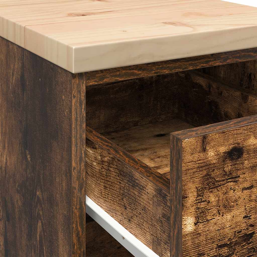 Garažni ormar za odlaganje 30x51x85 cm masivne borovine