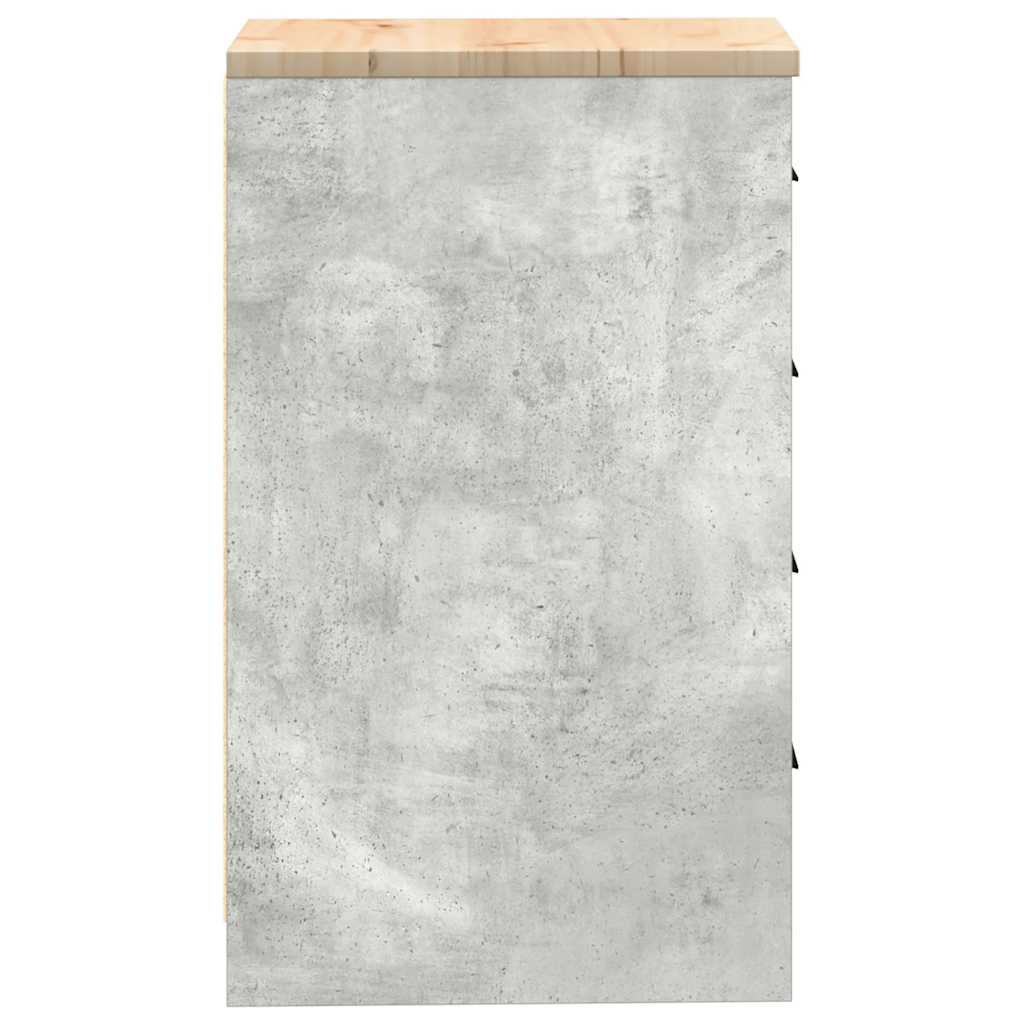 Garažni ormar za odlaganje 40x51x85 cm masivne borovine