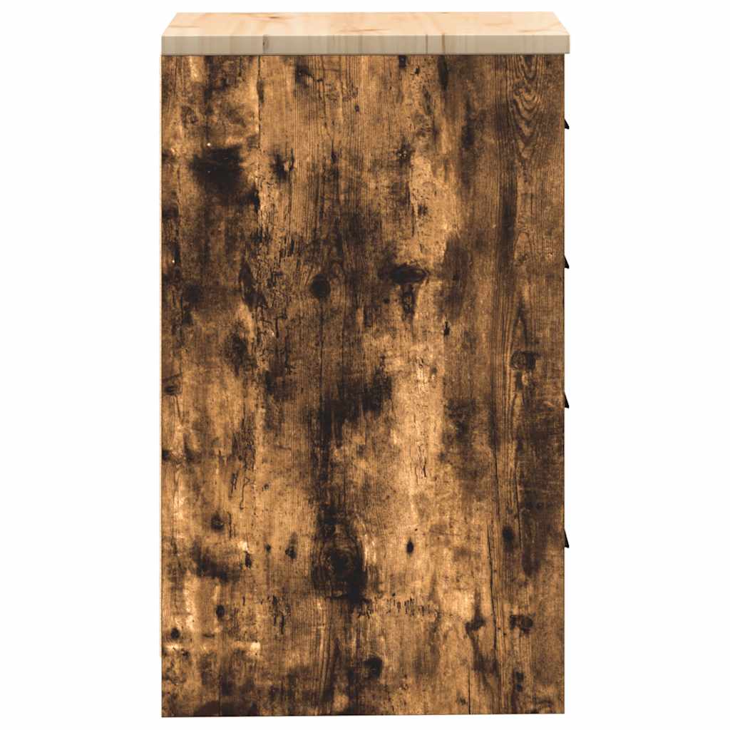Garažni ormar za odlaganje 40x51x85 cm masivne borovine