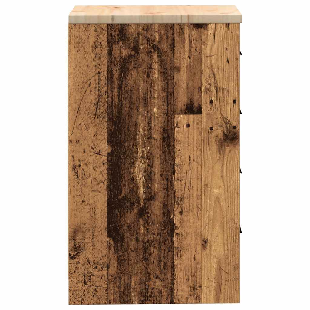 Garažni ormar za odlaganje 40x51x85 cm masivne borovine