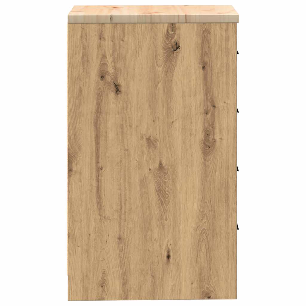 Garažni ormar za odlaganje 40x51x85 cm masivne borovine