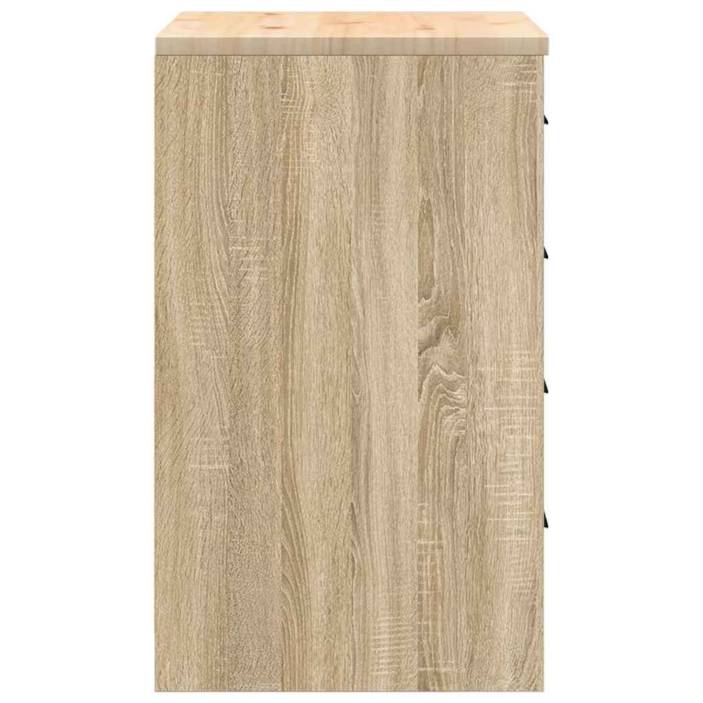 Garažni ormar za odlaganje 60x51x85 cm masivne borovine