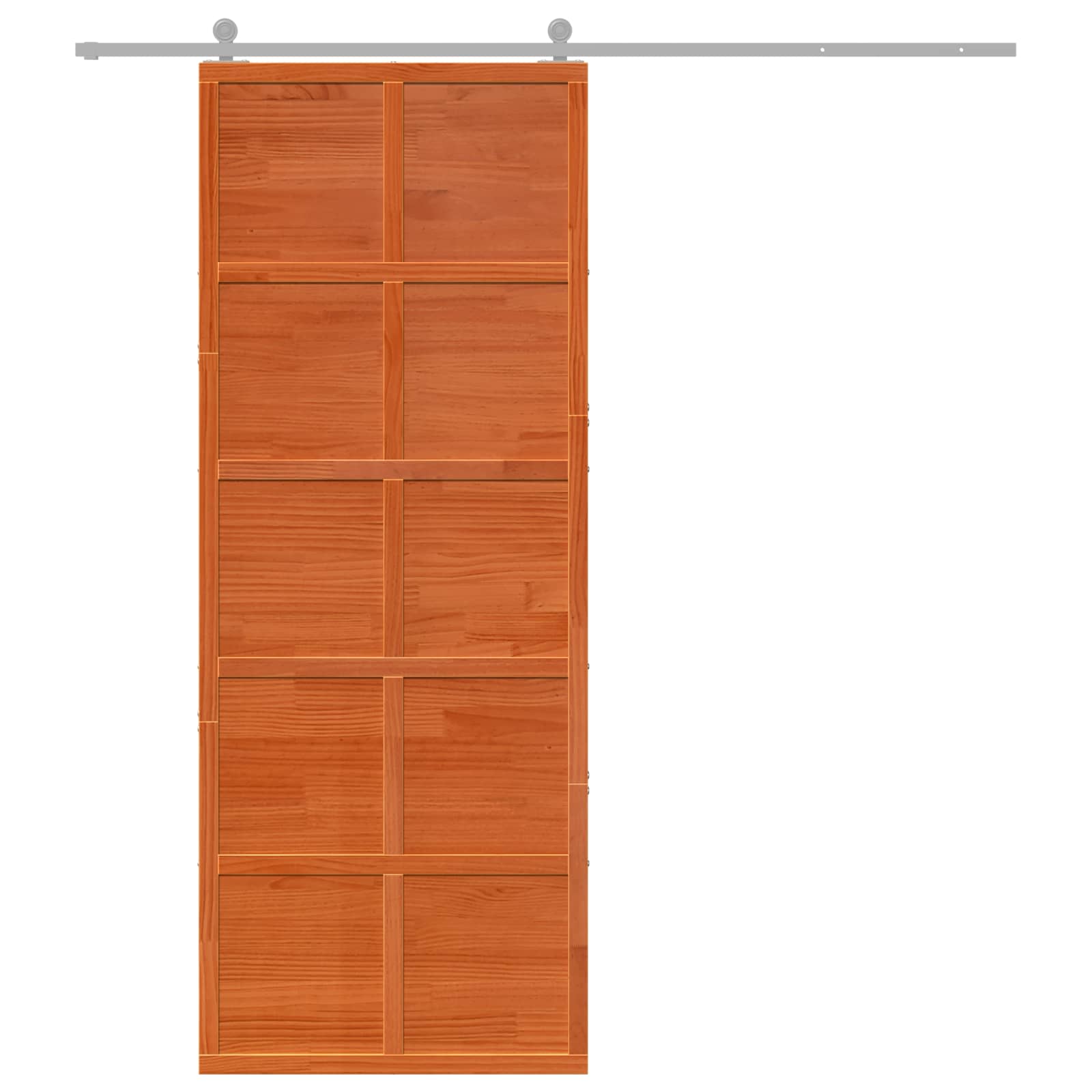 Vrata staje Voštanosmeđa 80 x 208 cm Masivna borovina