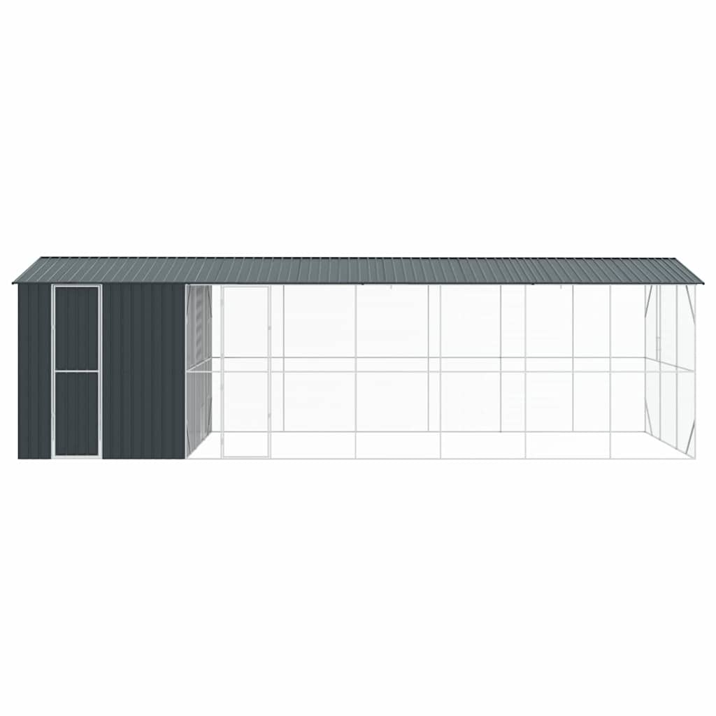 Kavez za ptice Antracit 860 x 310 x 247 cm Cinkani čelik