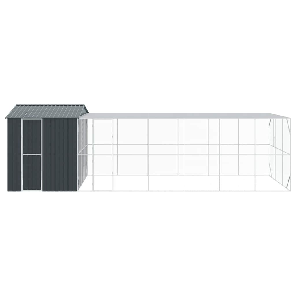 Kavez za ptice Antracit 845 x 304 x 247 cm Cinkani čelik