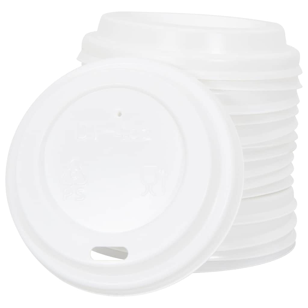 Papirnate šalice za kavu s poklopcem 1000 kom 4 oz 120 ml