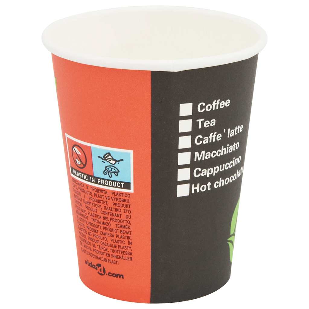 papirnate šalice za kavu s poklopcem 1000 kom 8 oz 240 ml