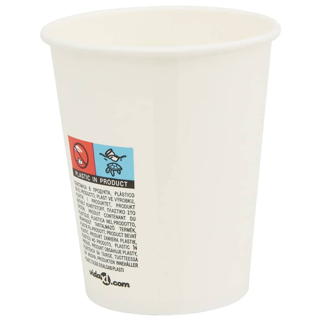 papirnate šalice za kavu s poklopcima 1000 kom 8 oz 200 ml
