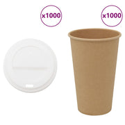 papirnate šalice za kavu s poklopcima 1000 kom 16 oz 400 ml