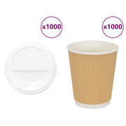 papirnate šalice za kavu s poklopcima 1000 kom 8 oz 200 ml