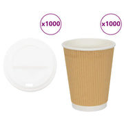 papirnate šalice za kavu s poklopcem 1000 kom 12 oz 300 ml