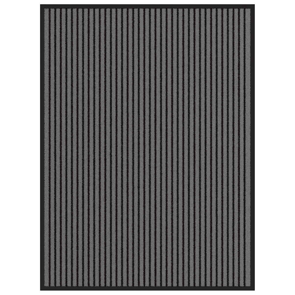 Otirač Stripe crni i sivi 90x120 cm