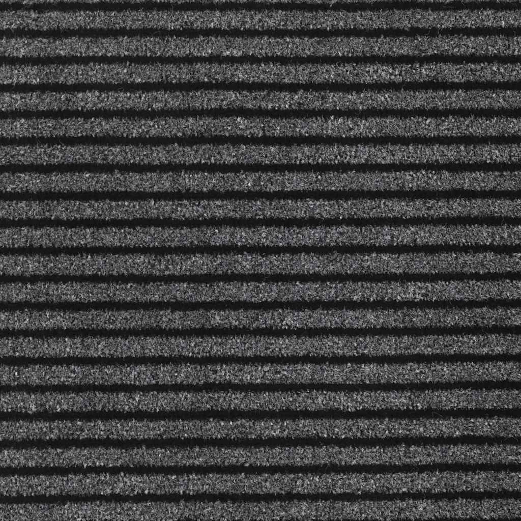 Otirač Stripe crni i sivi 90x120 cm