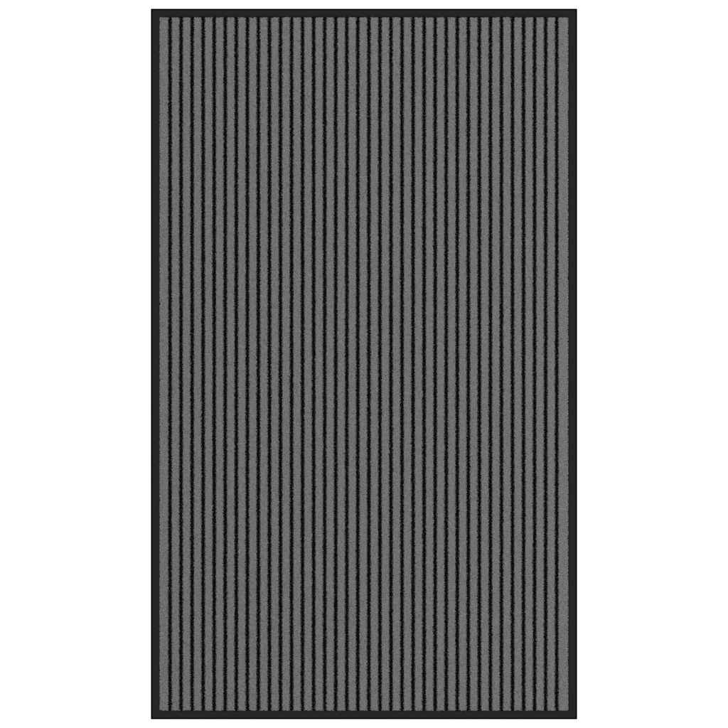 Otirač Stripe crni i sivi 90x150 cm