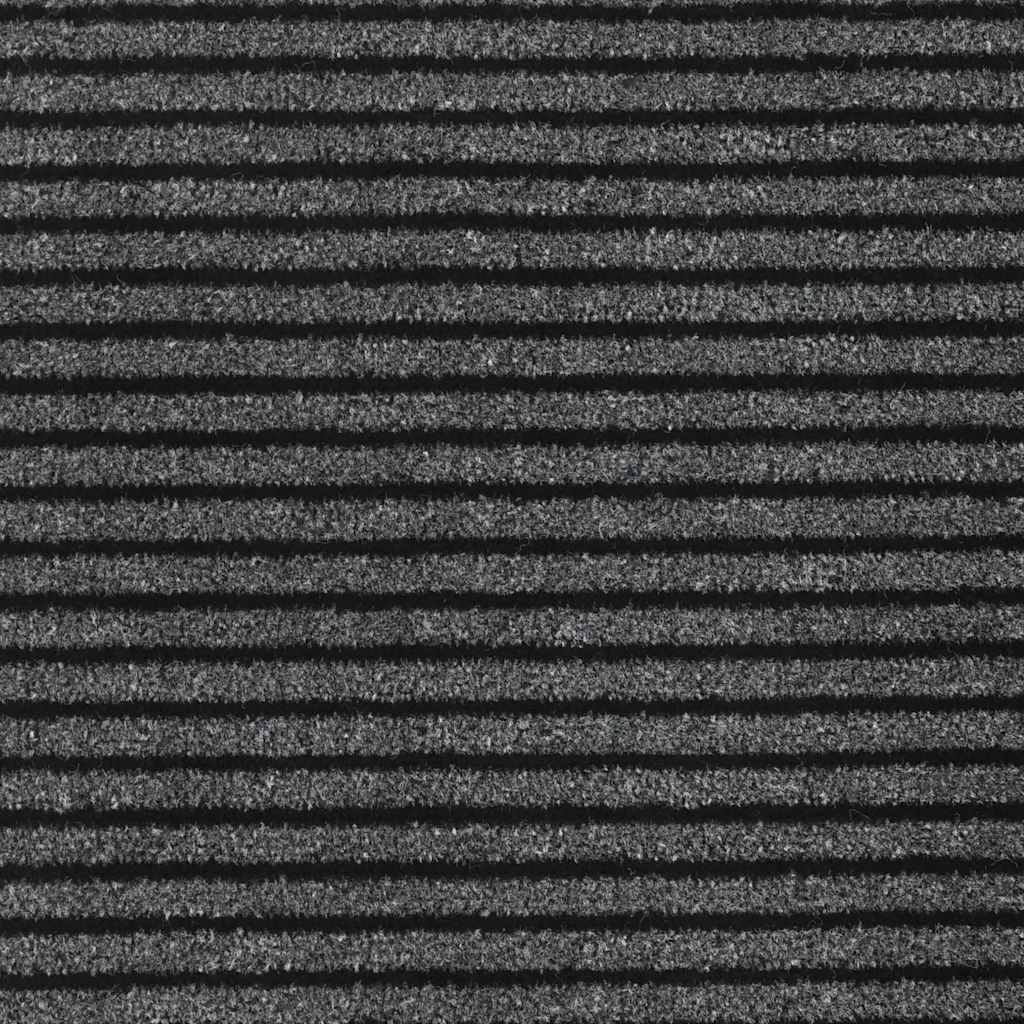 Otirač prugasti crni i sivi 115 x 400 cm