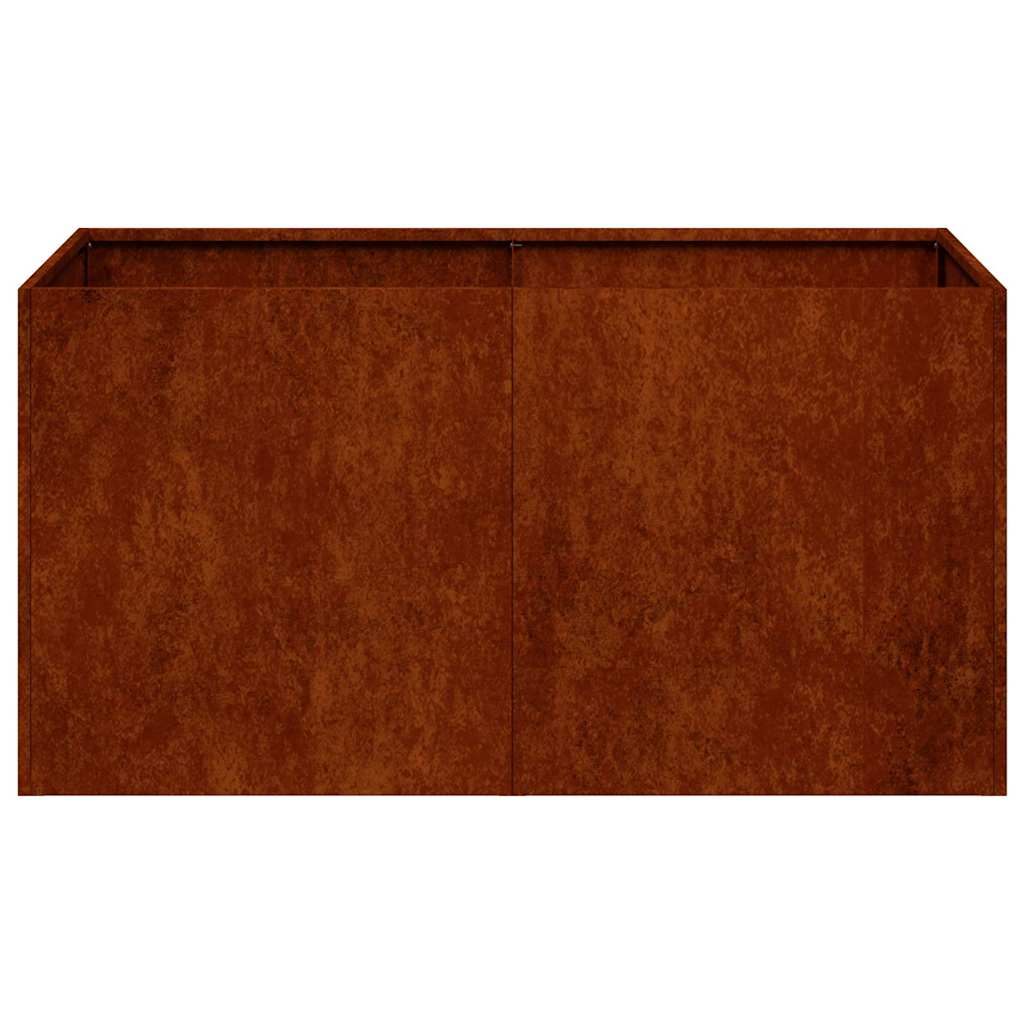 Sadilica boja hrđe 80x40x40 cm od pohabanog čelika