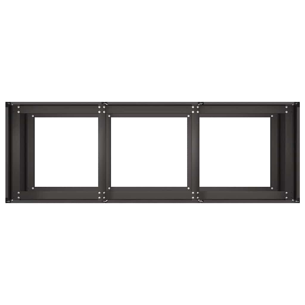 Sadilica crna 120x40x80 cm od hladno valjanog čelika