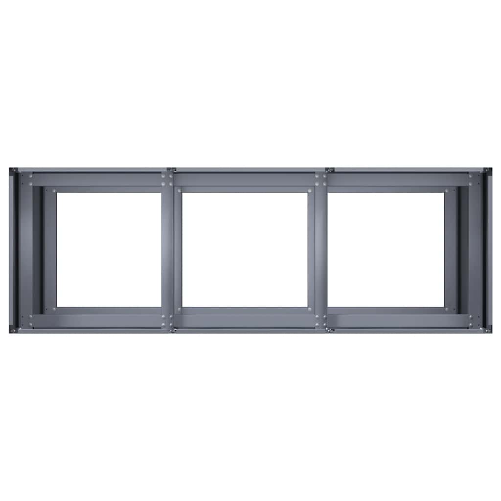 Sadilica antracit 120x40x80 cm od hladno valjanog čelika