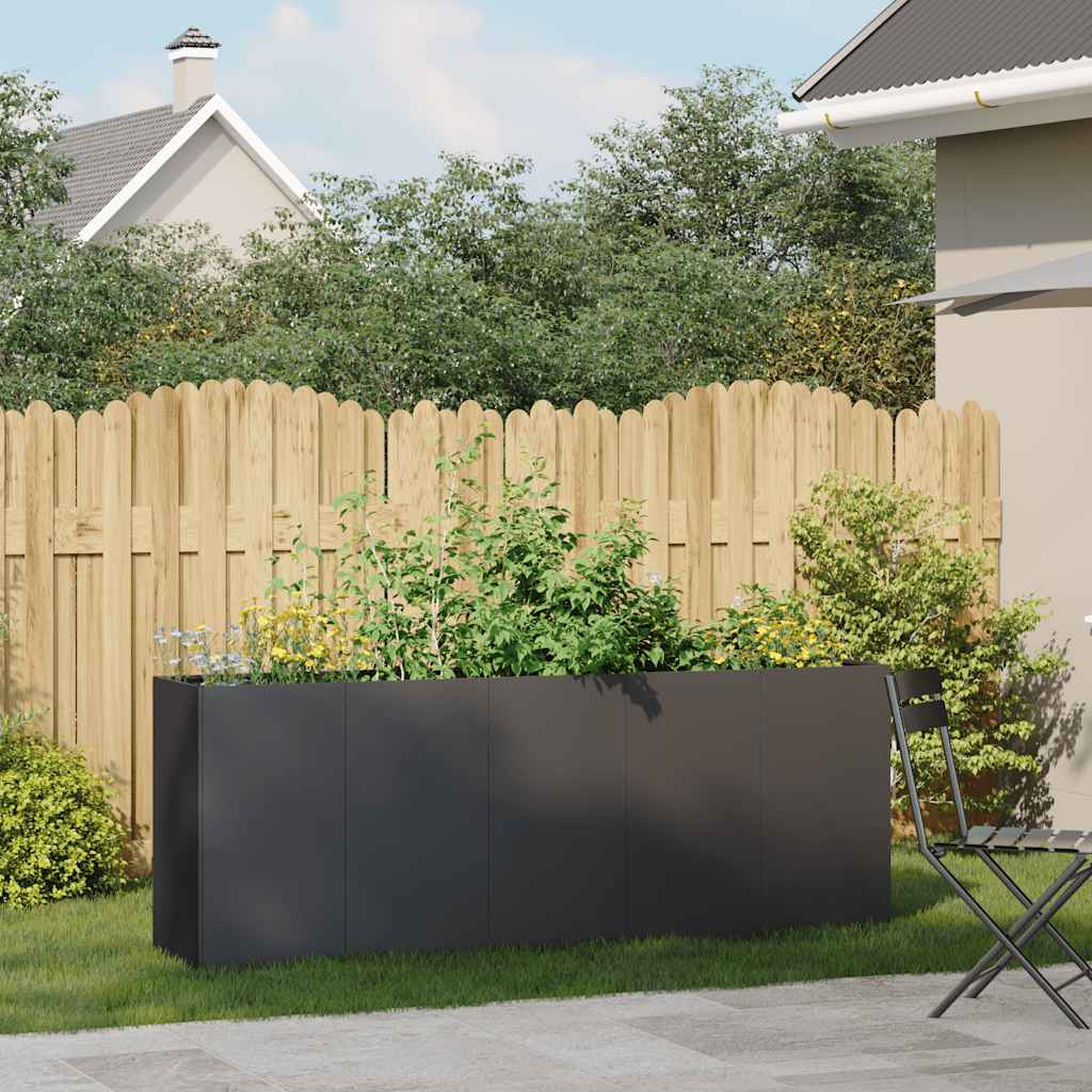 Sadilica crna 200x40x80 cm od hladno valjanog čelika