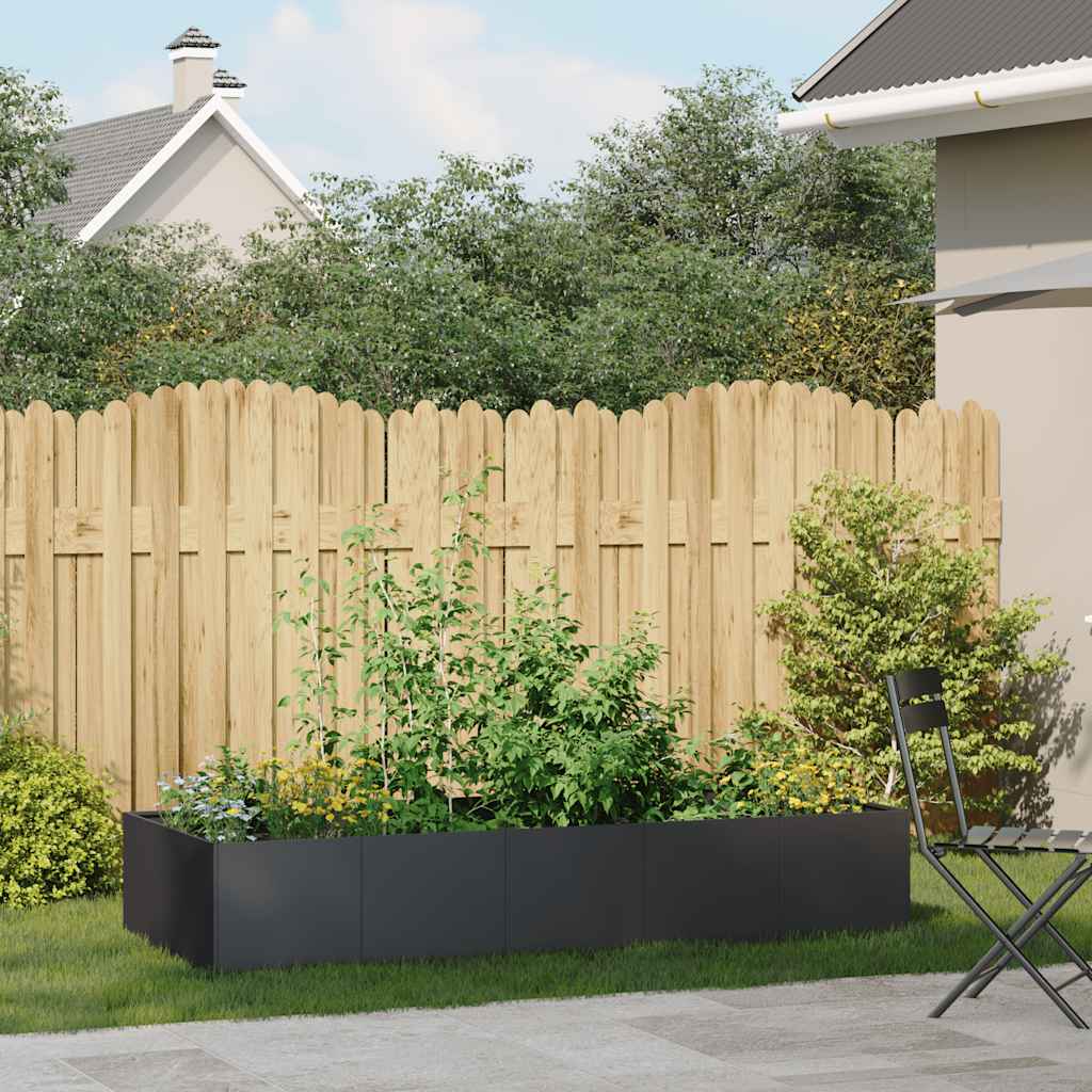 Sadilica crna 200x80x40 cm od čelika