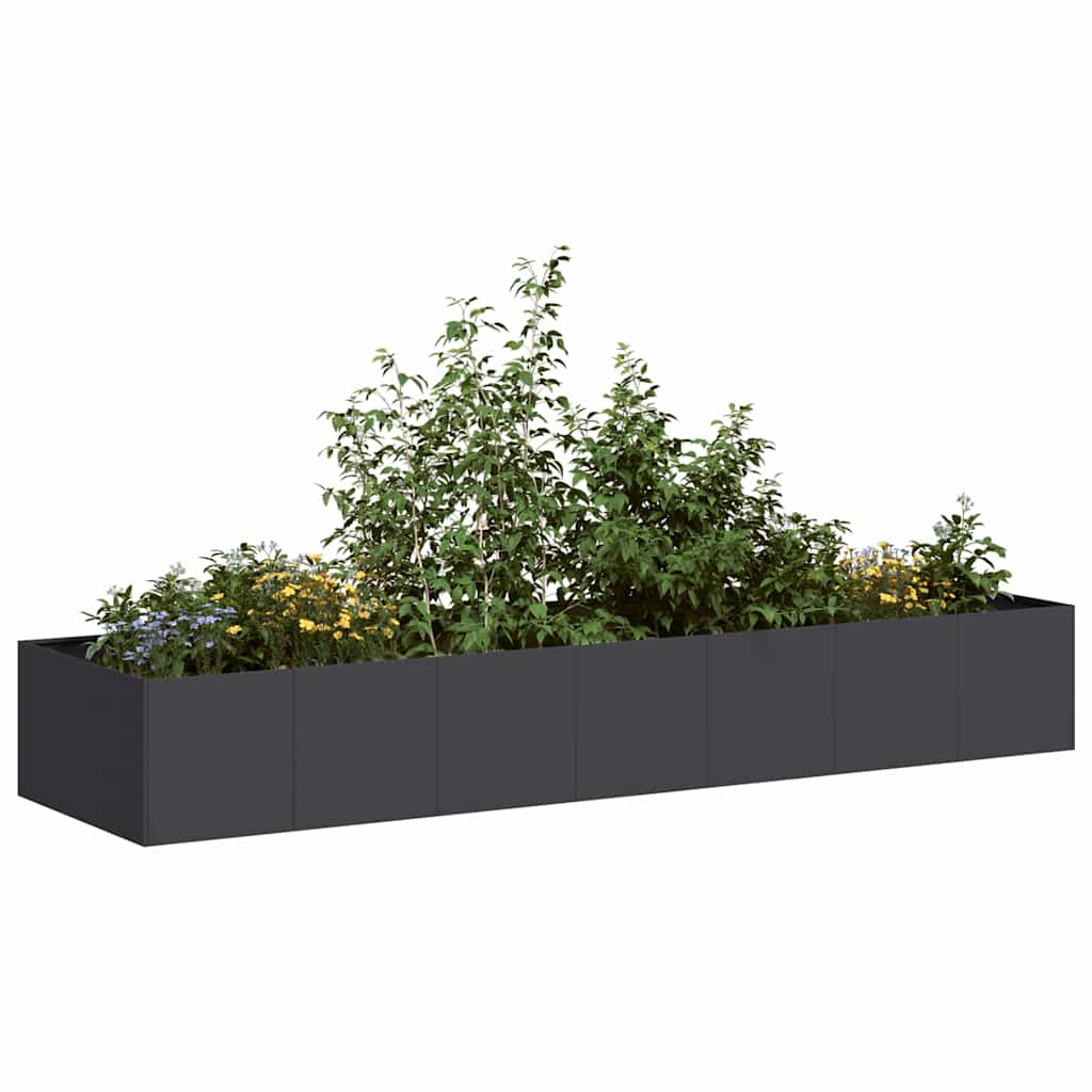 Sadilica crna 280x80x40 cm od čelika