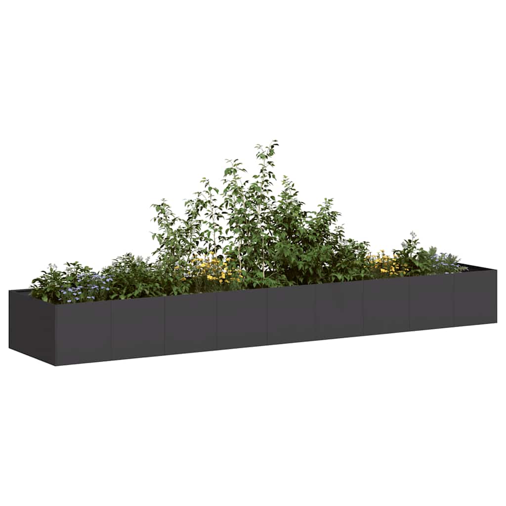 Sadilica crna 360x80x40 cm od čelika