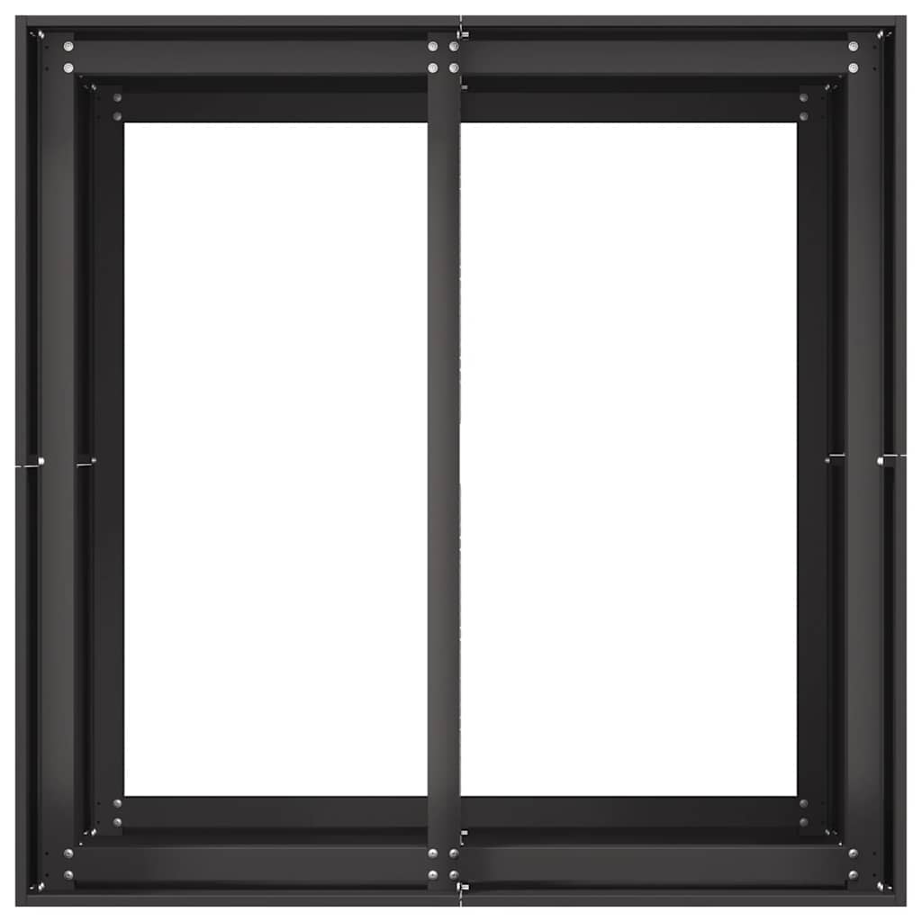 Sadilica crna 80x80x80 cm od čelika