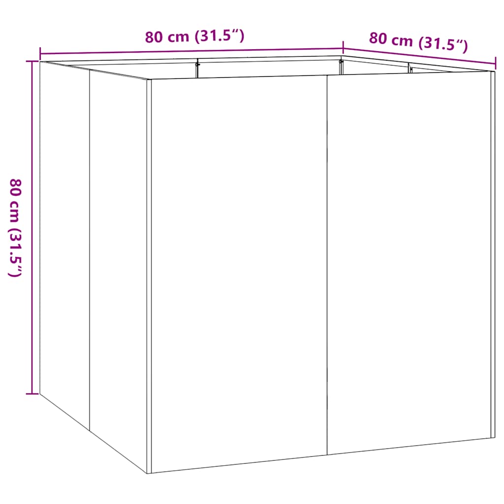 Sadilica 80x80x80 cm od nehrđajućeg čelika