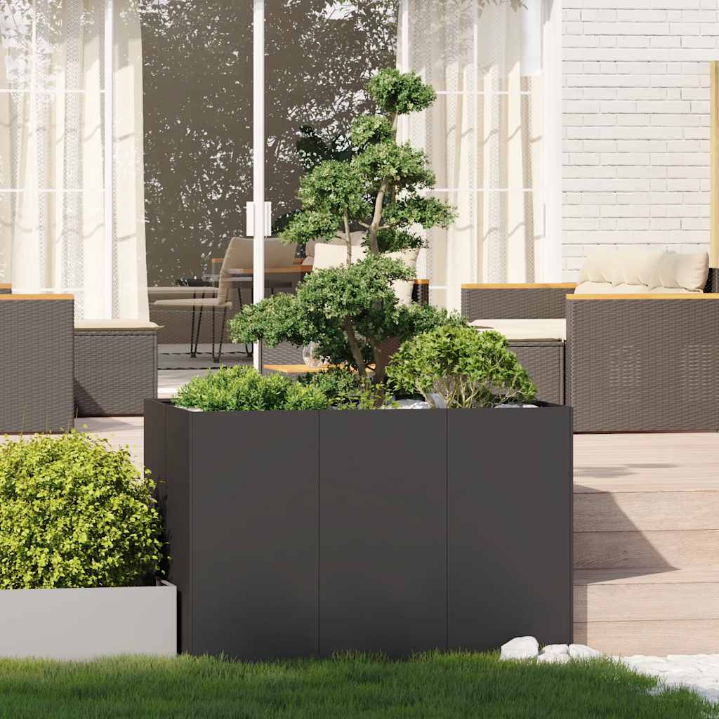 Sadilica crna 120x80x80 cm od čelika