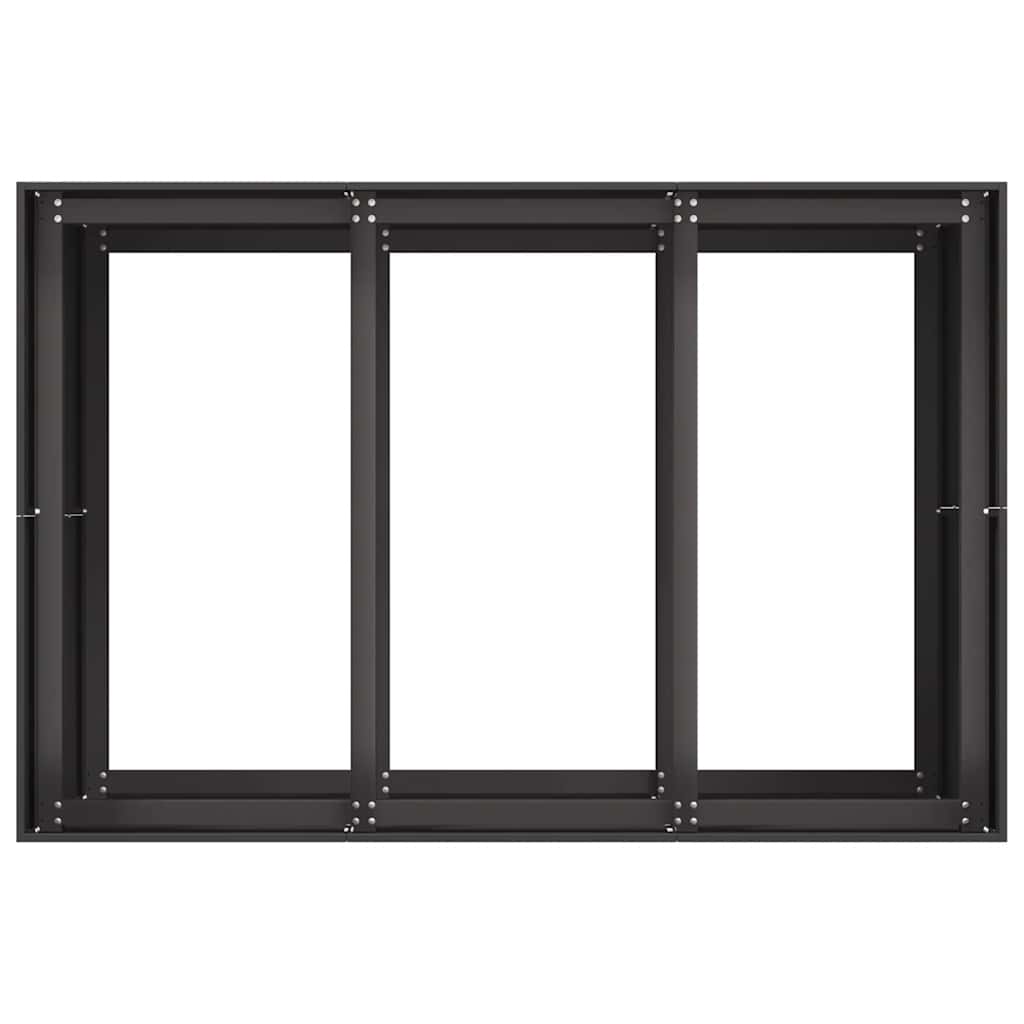 Sadilica crna 120x80x80 cm od čelika