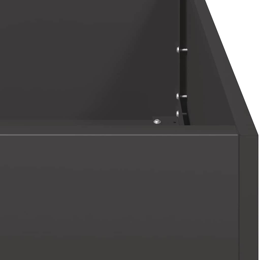 Sadilica crna 120x80x80 cm od čelika