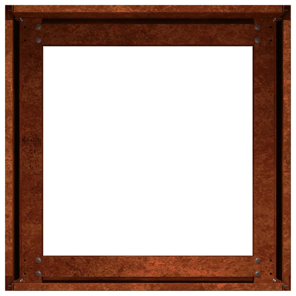 Sadilica boja hrđe 40x40x30 cm od pohabanog čelika