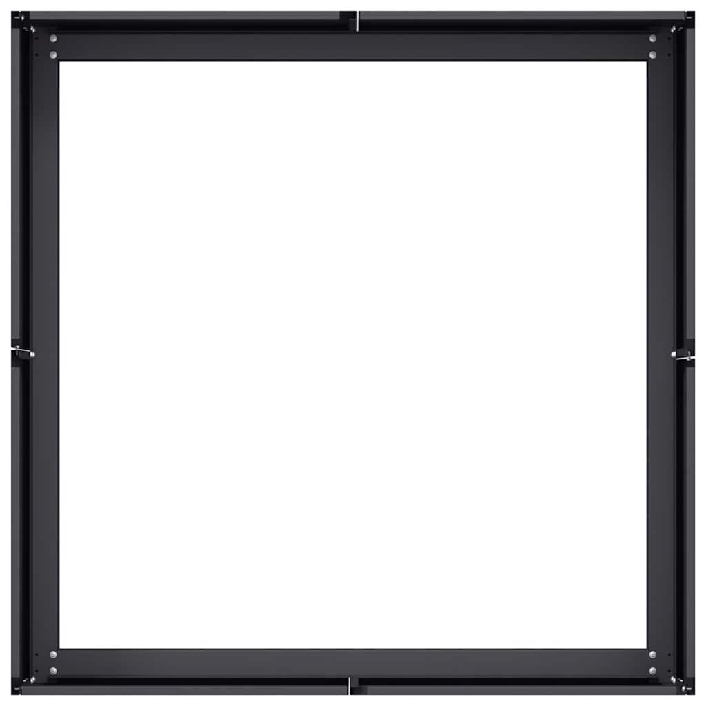 Sadilica crna 80x80x30 cm od čelika
