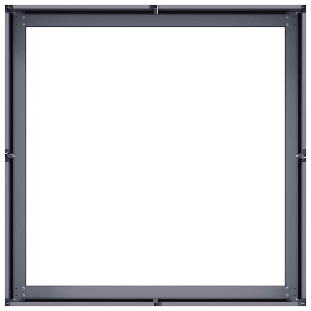 Sadilica antracit 80x80x30 cm od čelika