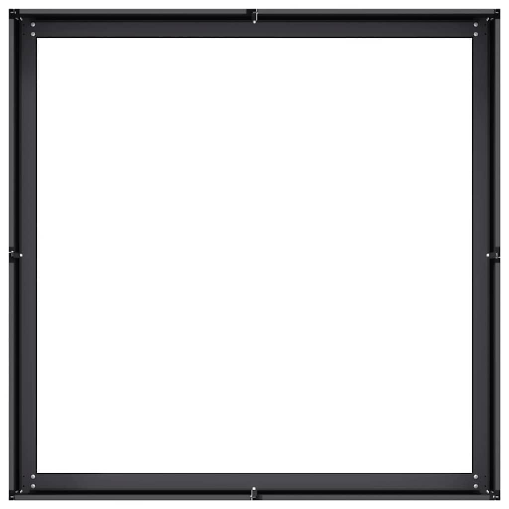Sadilica crna 100x100x30 cm od čelika