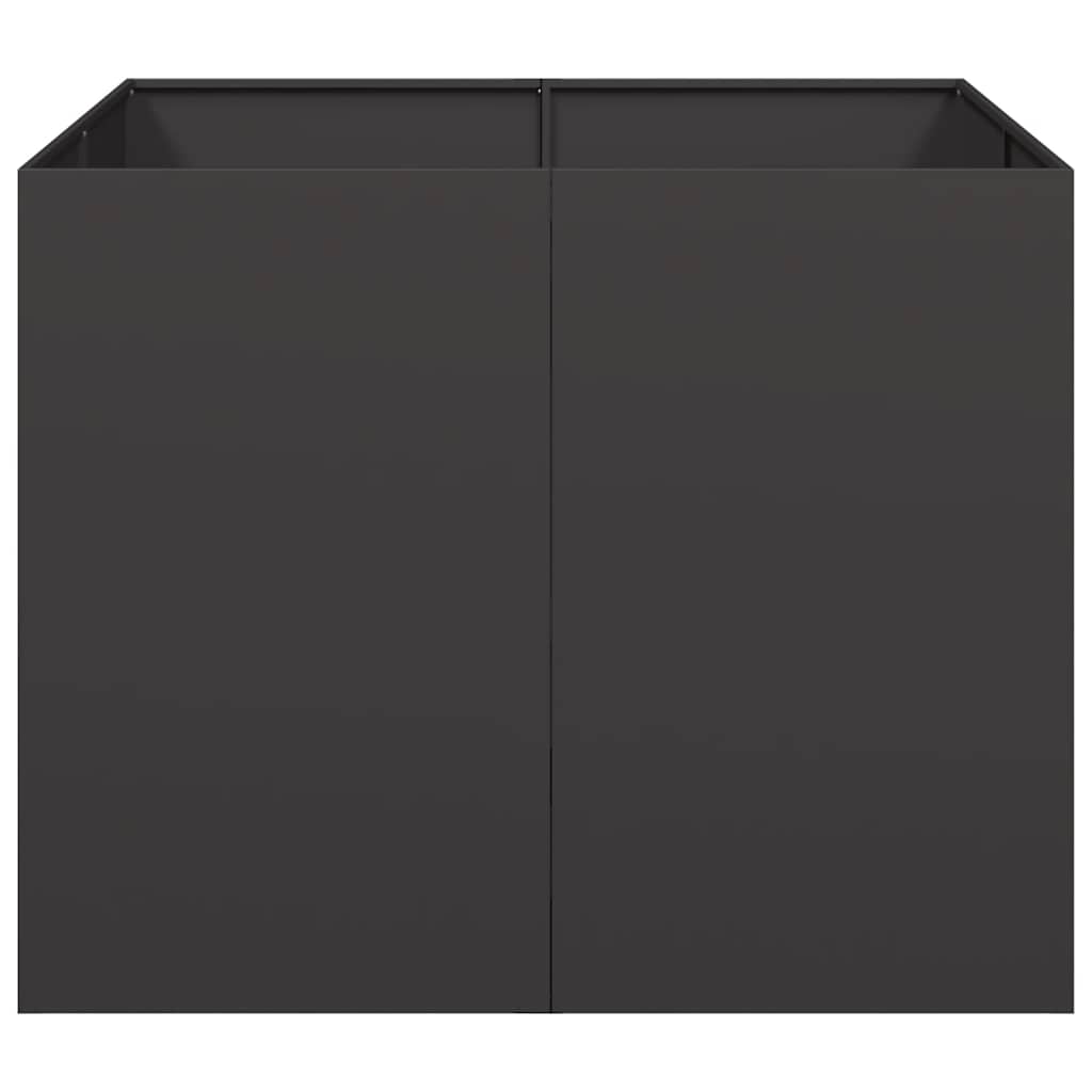 Sadilica crna 100x100x80 cm od čelika