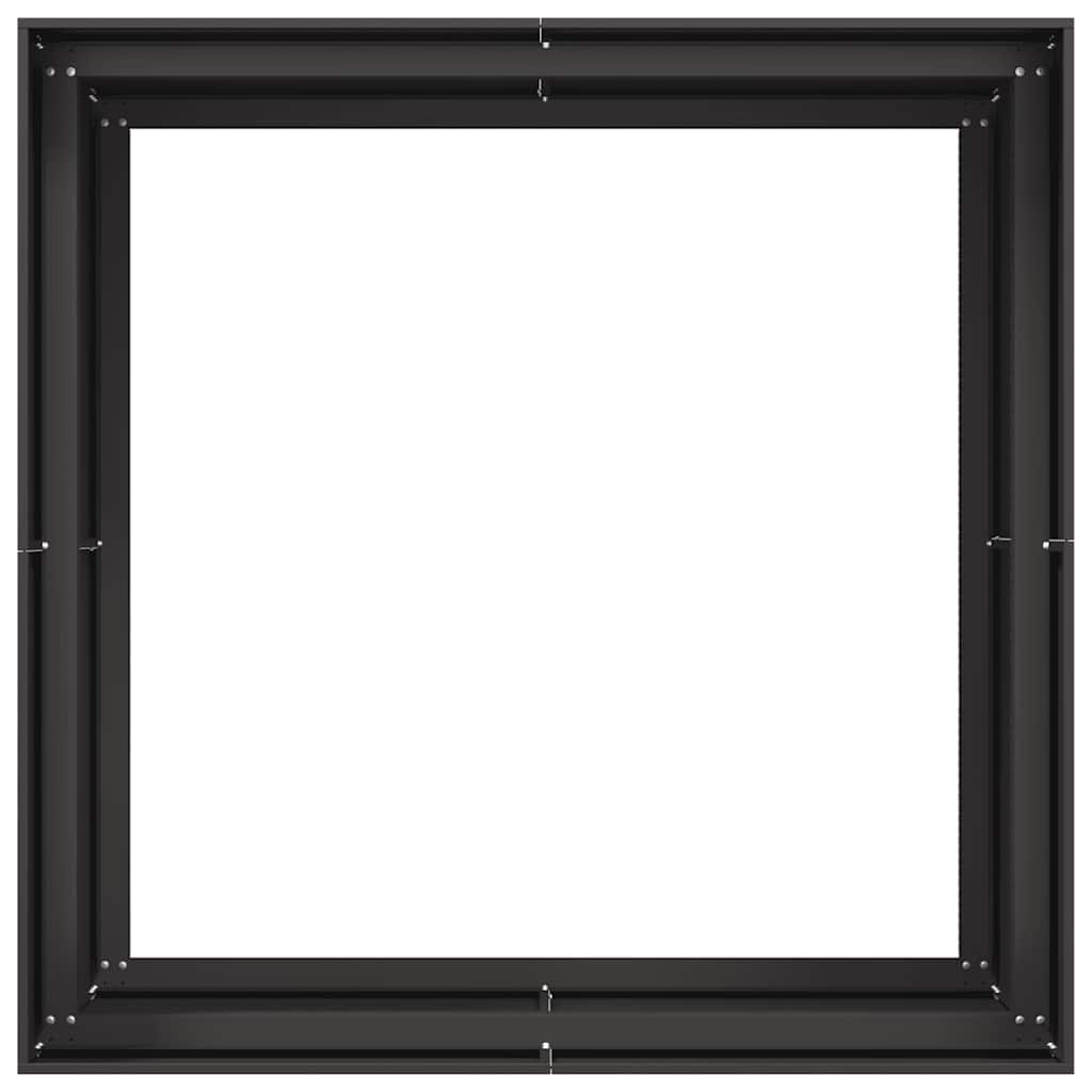 Sadilica crna 100x100x80 cm od čelika