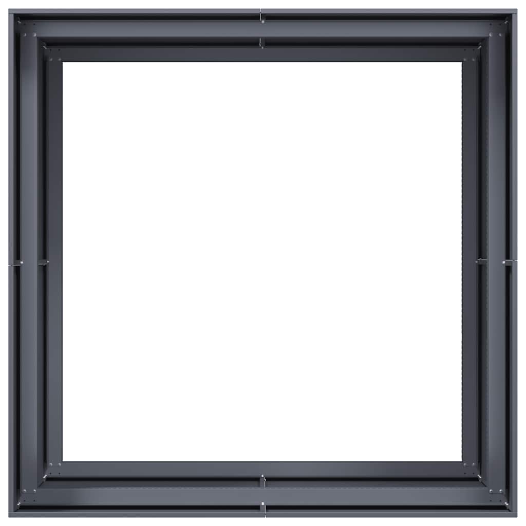 Sadilica antracit 100x100x80 cm od čelika