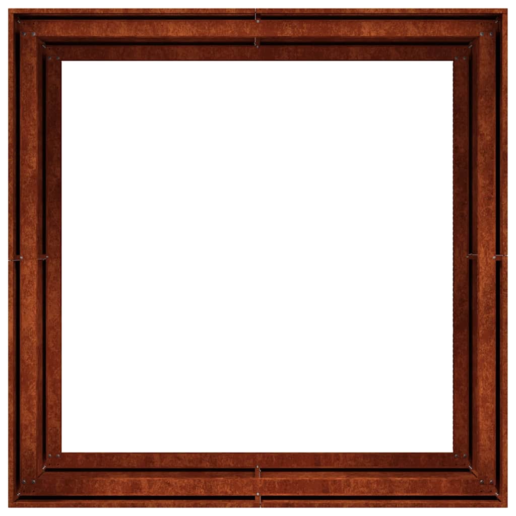 Sadilica boja hrđe 100x100x80 cm od pohabanog čelika