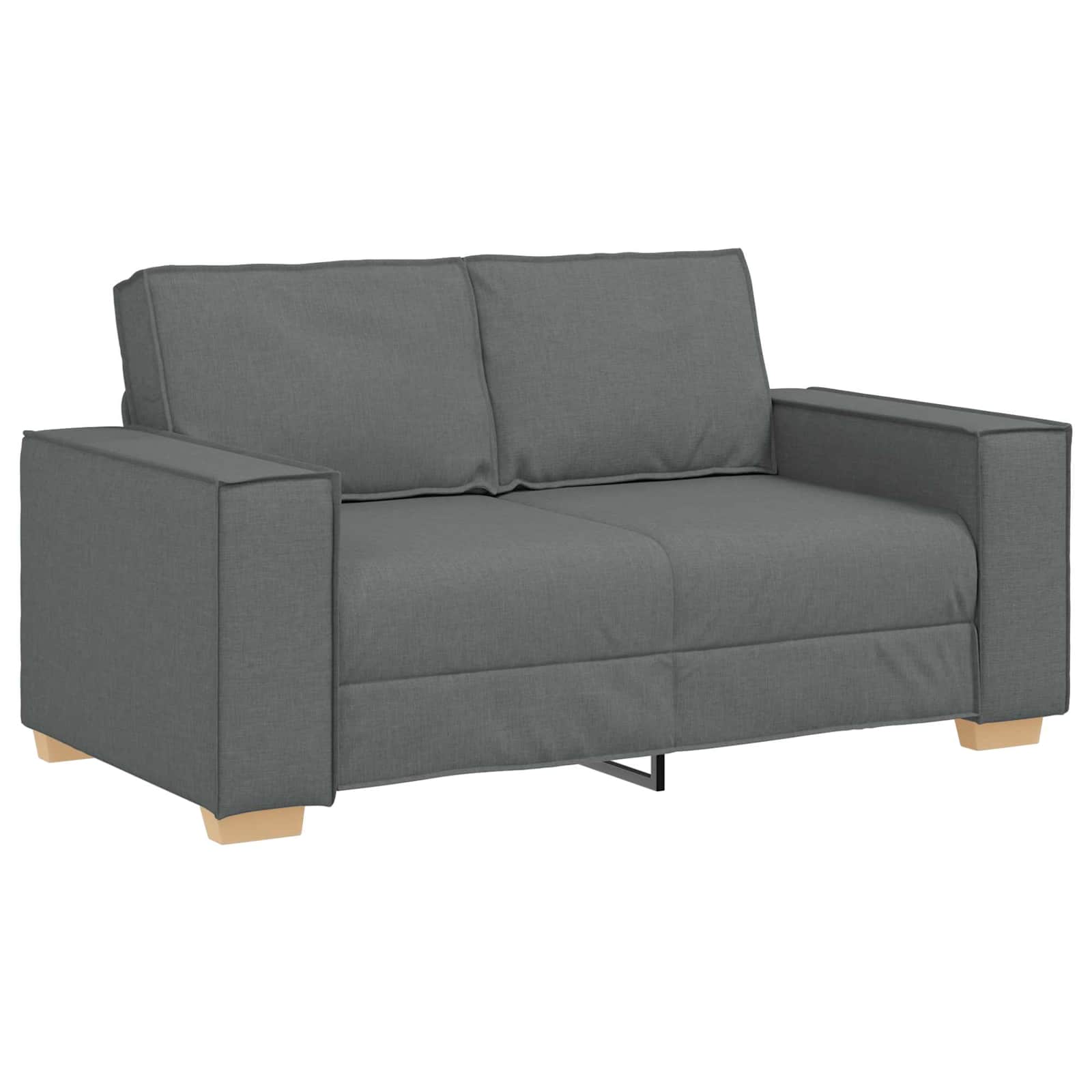 Sofa 3 pcs Tamno siva 220 x 80 x 84 cm Platnasta tkanina