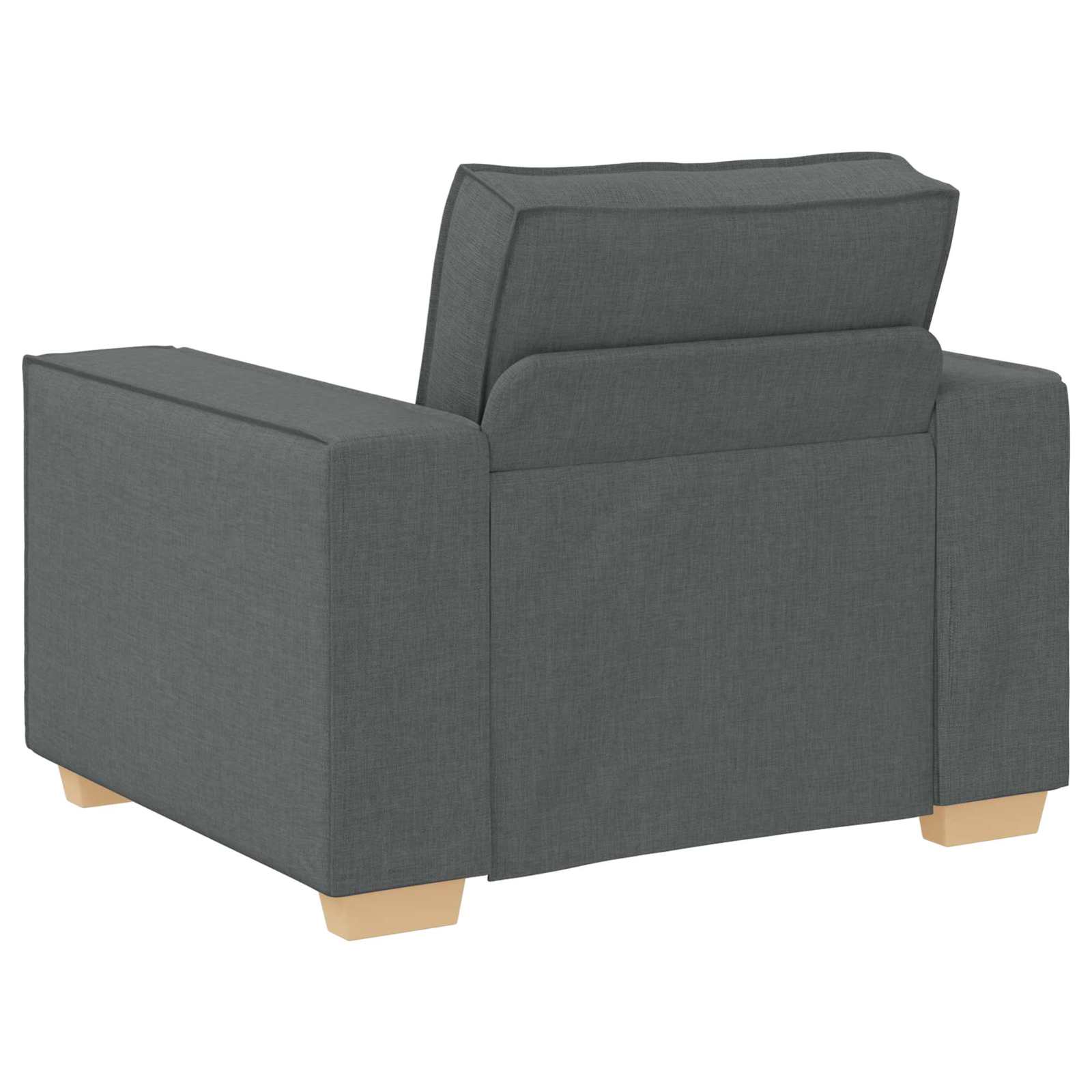 Sofa 3 pcs Tamno siva 220 x 80 x 84 cm Platnasta tkanina