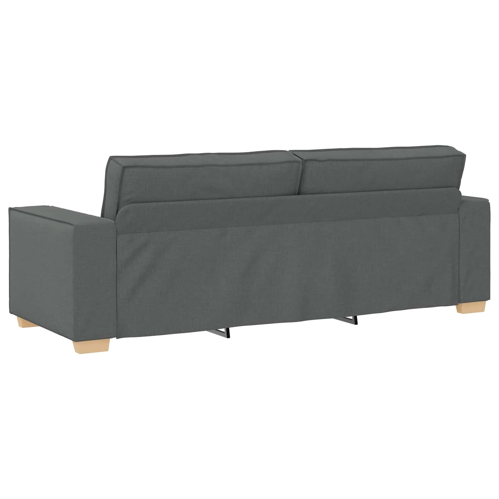 Sofa 3 pcs Tamno siva 220 x 80 x 84 cm Platnasta tkanina