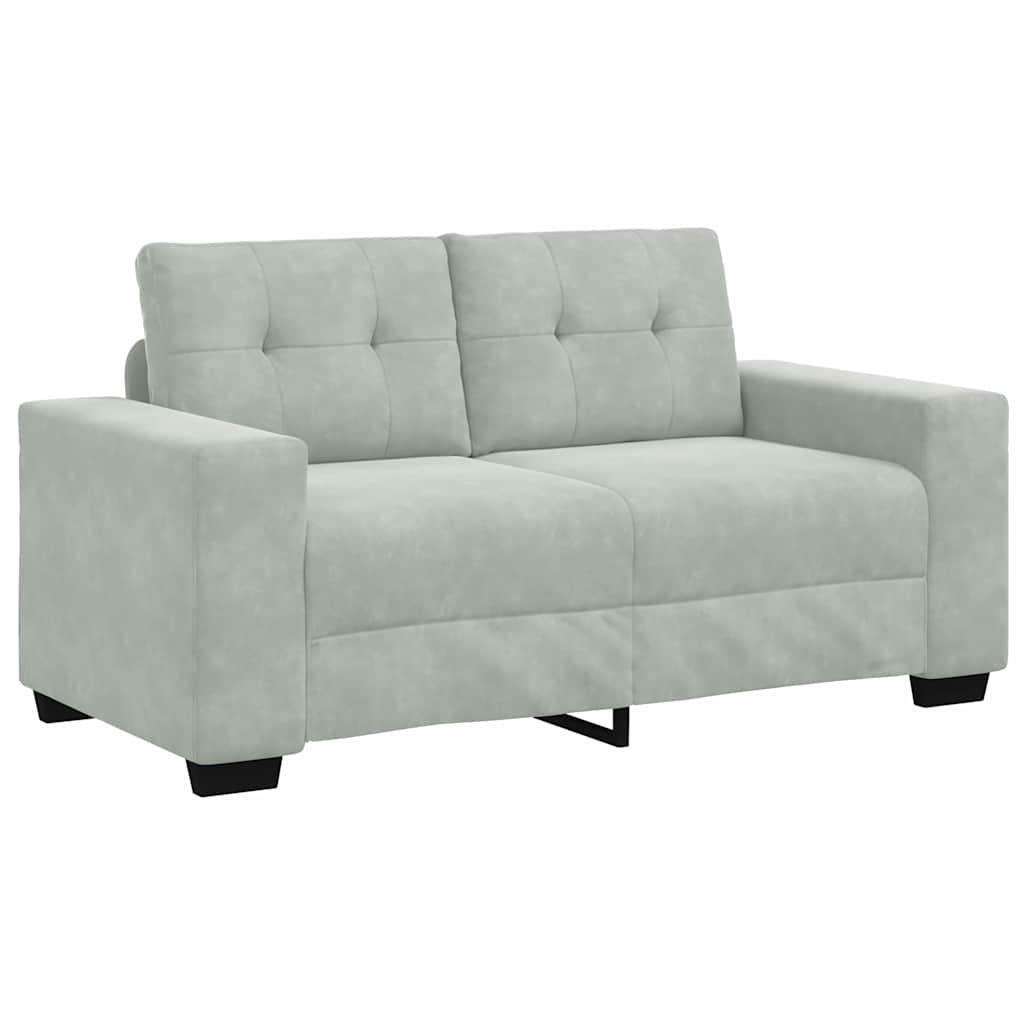 Set sofe 3 pcs Svijetlo siva 221 x 80 x 80 cm Baršun