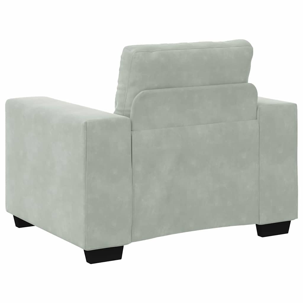 Set sofe 3 pcs Svijetlo siva 221 x 80 x 80 cm Baršun