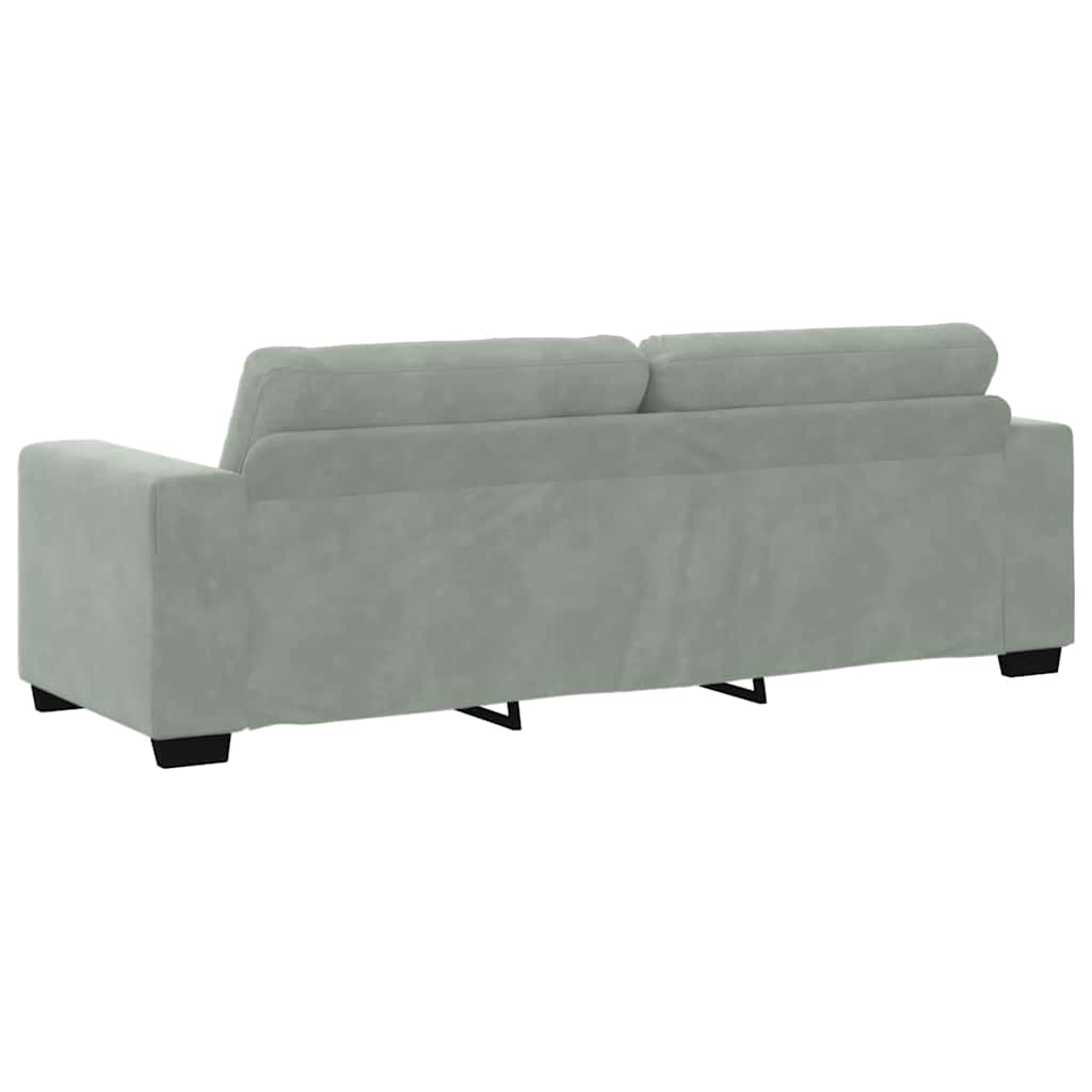 Set sofe 3 pcs Svijetlo siva 221 x 80 x 80 cm Baršun